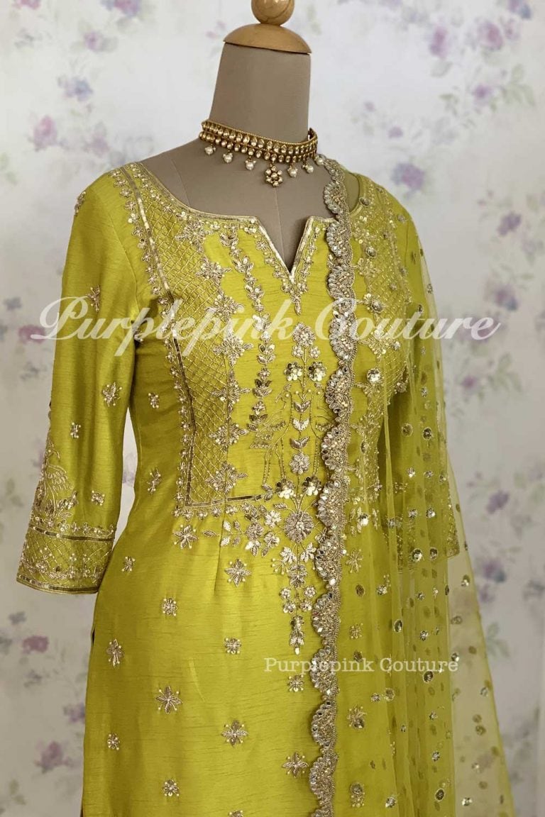 Aaina Silk Hand Embroidered Suit Patiyala Salwar